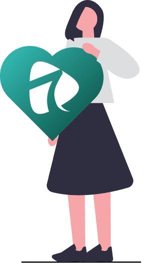 woman hold icare heart